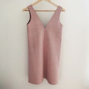 Zara Faux Suede Pink Dress